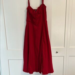 Elegant Red Women's Dress